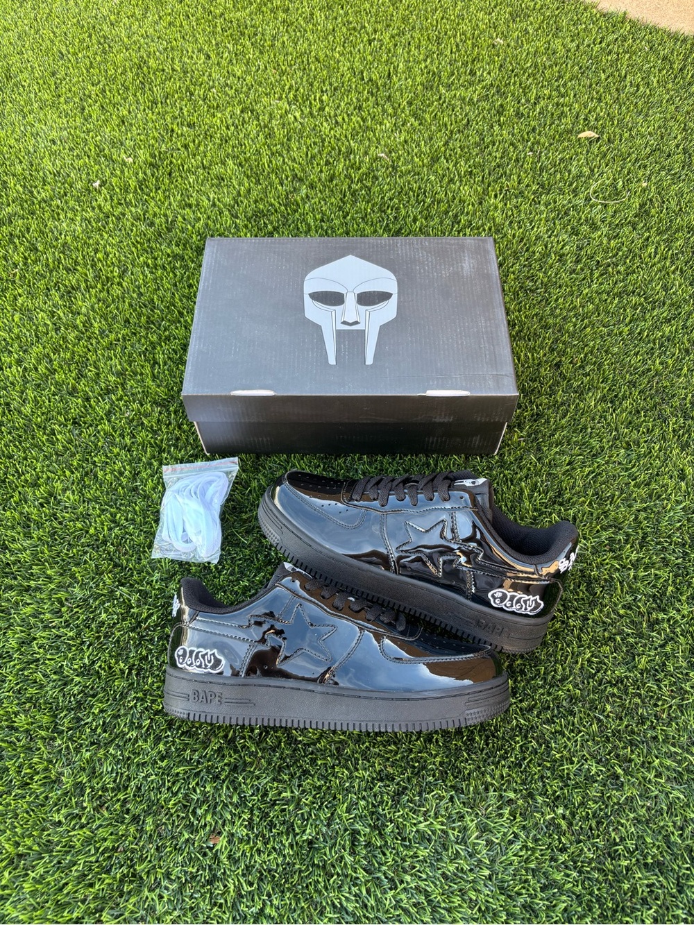 Bapesta x MF Doom Black